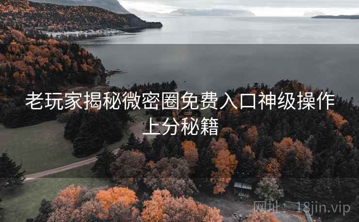 老玩家揭秘微密圈免费入口神级操作上分秘籍