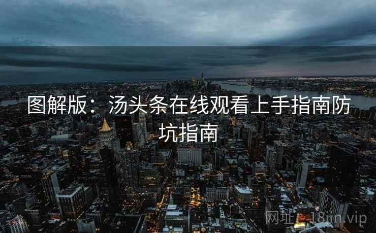 图解版：汤头条在线观看上手指南防坑指南