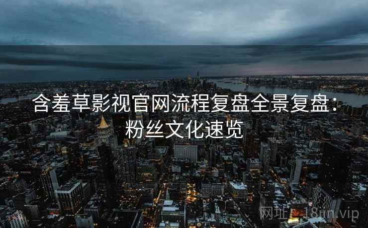 含羞草影视官网流程复盘全景复盘：粉丝文化速览