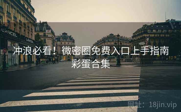 冲浪必看！微密圈免费入口上手指南彩蛋合集