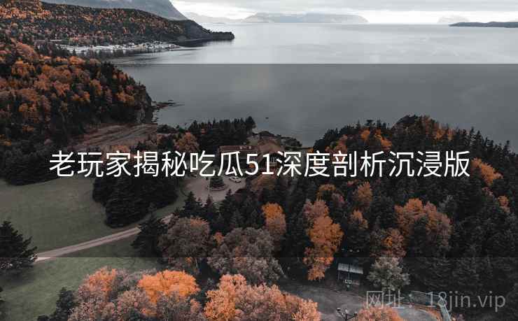 老玩家揭秘吃瓜51深度剖析沉浸版