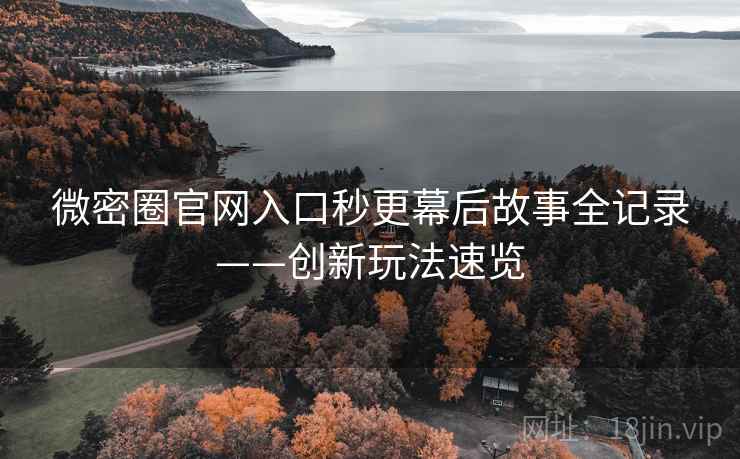 微密圈官网入口秒更幕后故事全记录——创新玩法速览