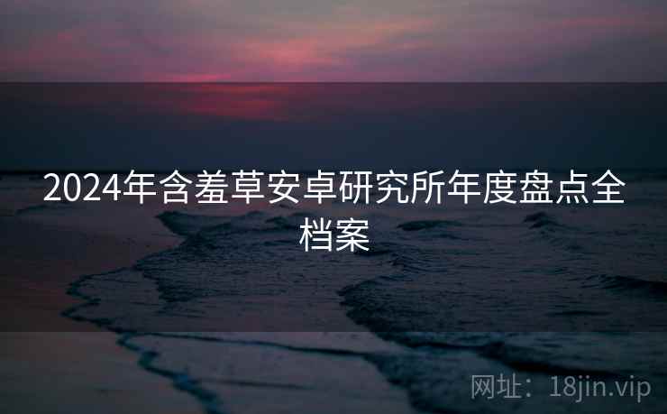 2024年含羞草安卓研究所年度盘点全档案