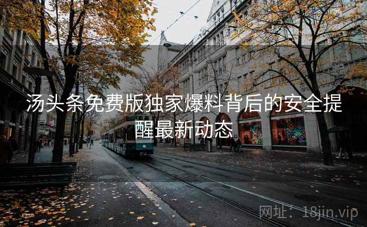 汤头条免费版独家爆料背后的安全提醒最新动态